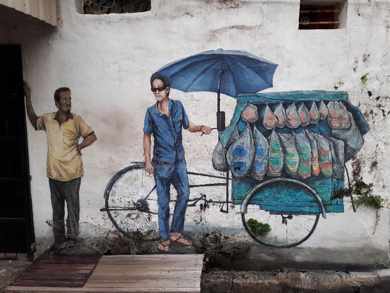 فندق إيفرغرين لوريل بينانغ جورج تاون المظهر الخارجي الصورة A mural in Kampung Kling